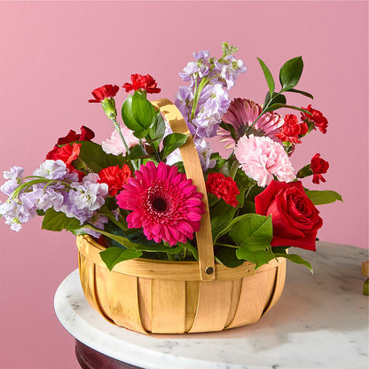 Pink Picnic Basket –  Diana Flowers, Passaic NJ