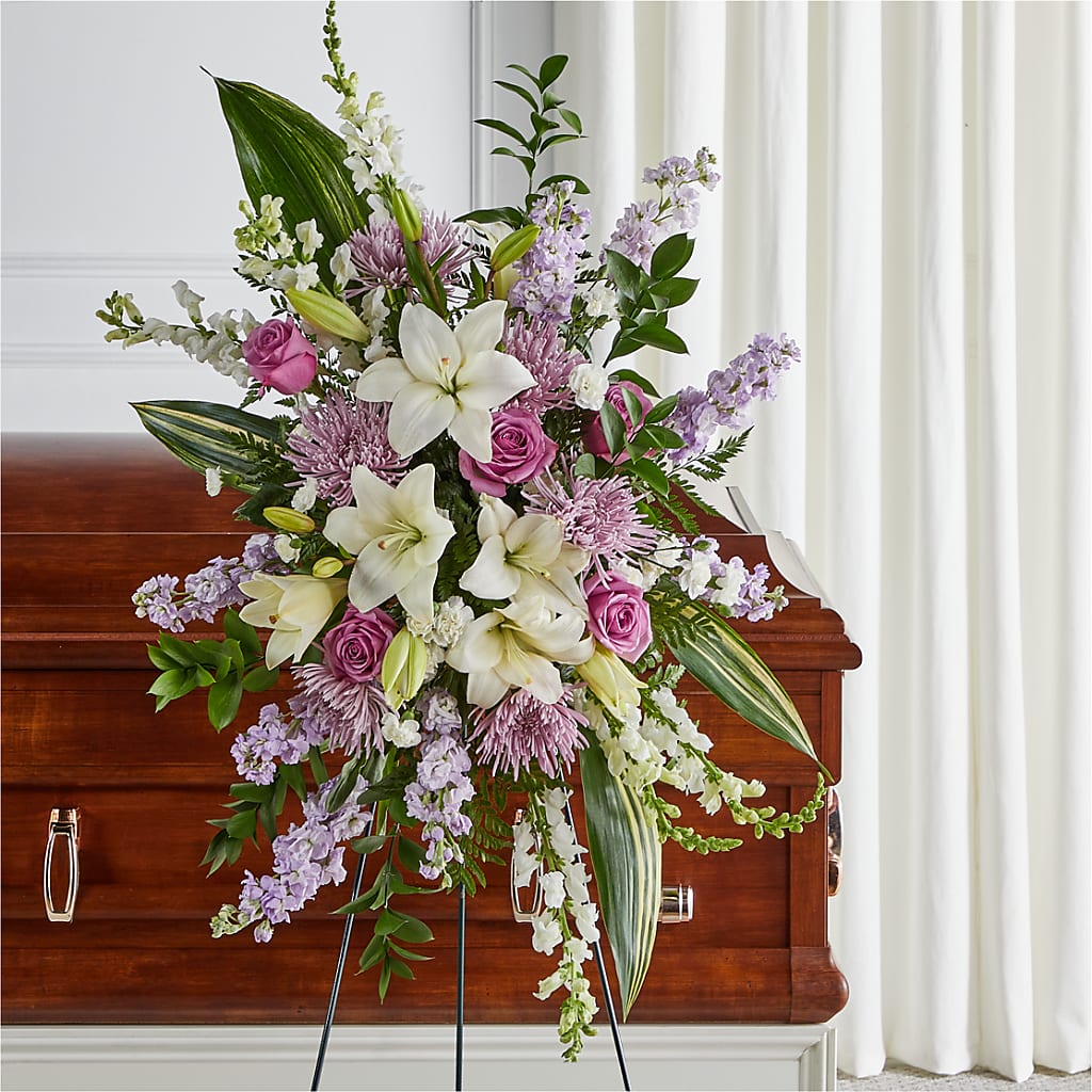 Grateful Hearts Standing Spray –  Diana Flowers, Passaic NJ