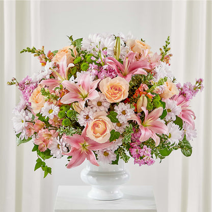 Heartfelt Gesture Urn Arrangement –  Diana Flowers, Passaic NJ