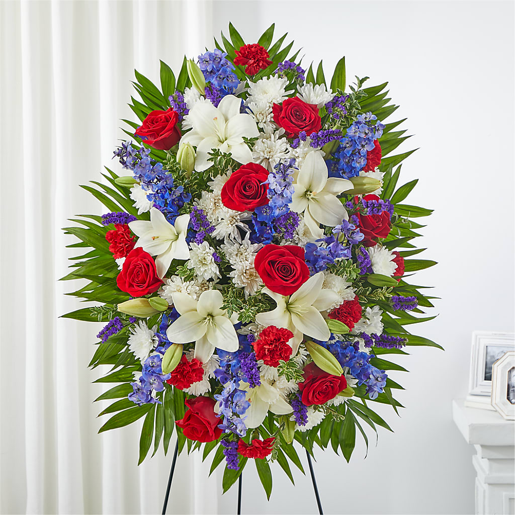 Cherished Service Standing Spray –  Diana Flowers, Passaic NJ