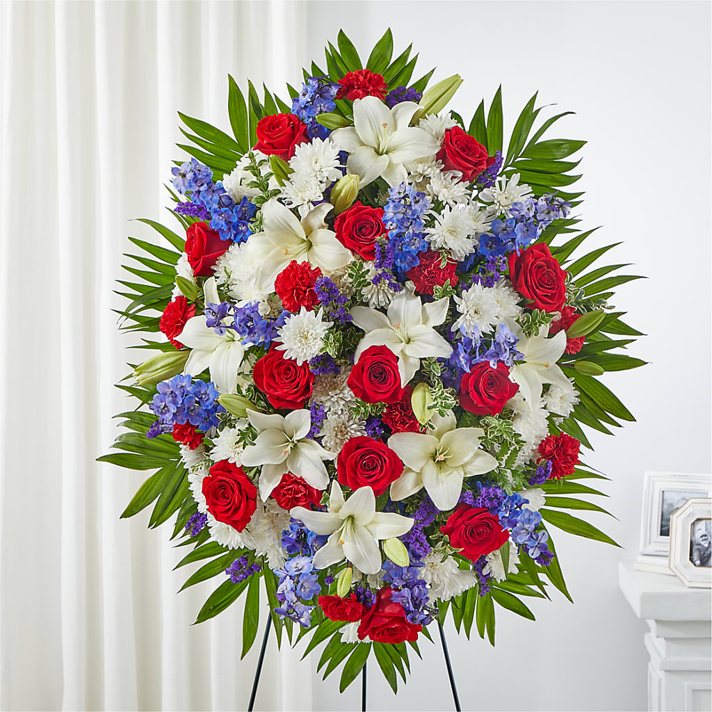 Cherished Service Standing Spray –  Diana Flowers, Passaic NJ