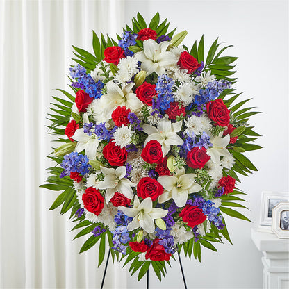 Cherished Service Standing Spray –  Diana Flowers, Passaic NJ