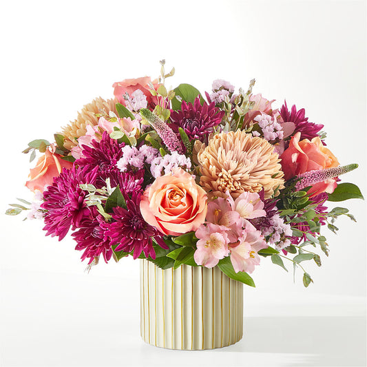 Berry Cobbler Bouquet with Ivory Vase –  Diana Flowers, Passaic NJ
