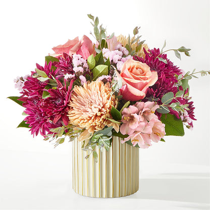 Berry Cobbler Bouquet with Ivory Vase –  Diana Flowers, Passaic NJ