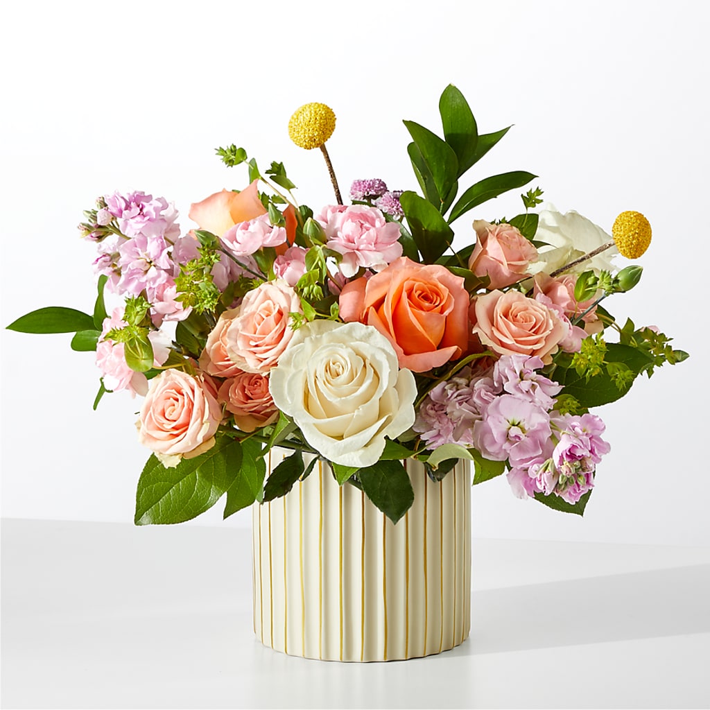 French Market Bouquet with Ivory Vase –  Diana Flowers, Passaic NJ