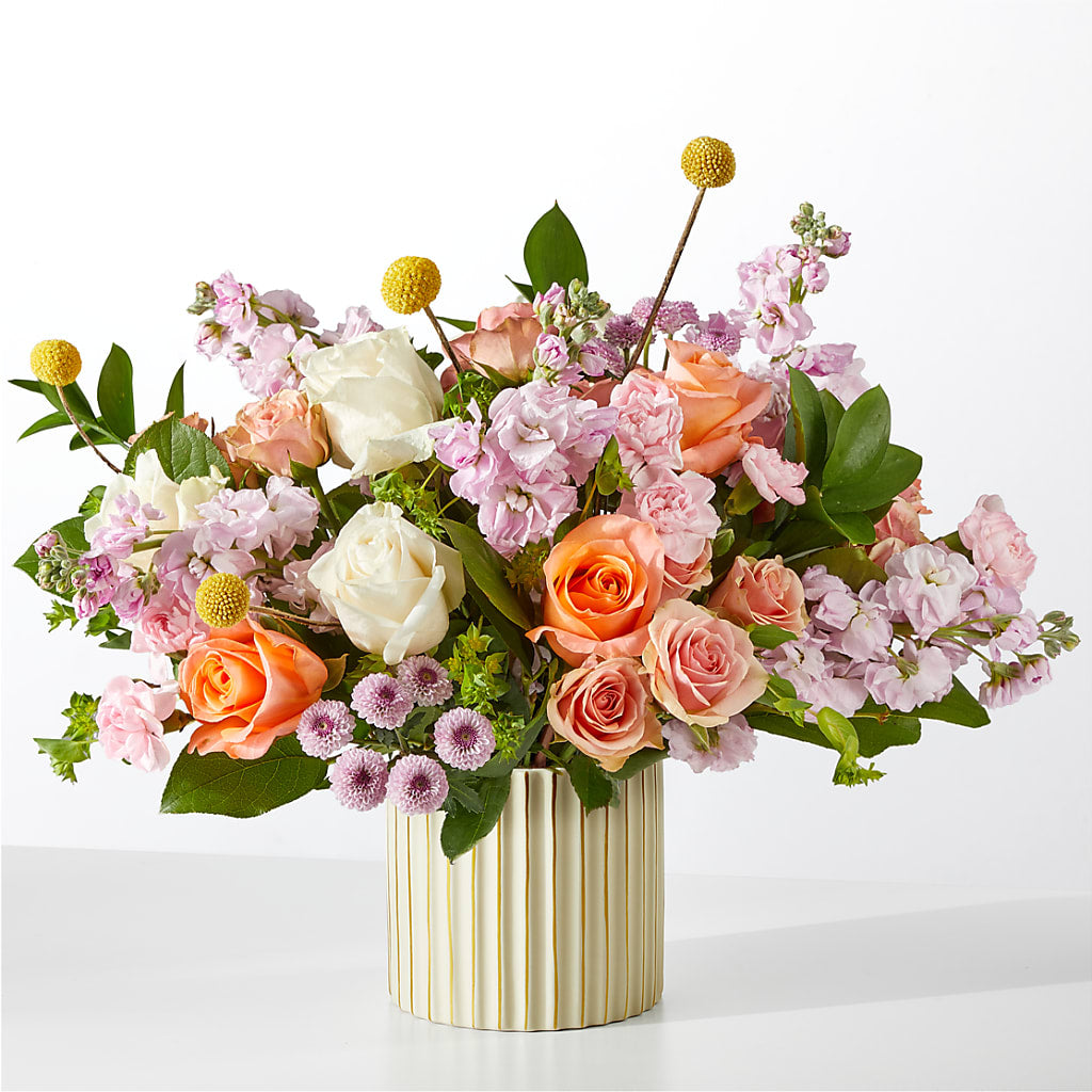 French Market Bouquet with Ivory Vase –  Diana Flowers, Passaic NJ