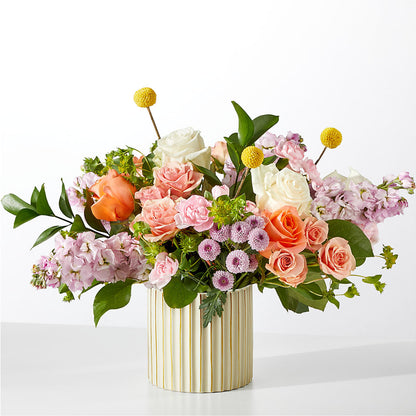 French Market Bouquet with Ivory Vase –  Diana Flowers, Passaic NJ