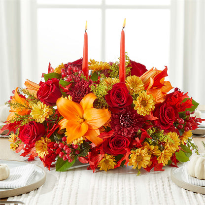 Autumn's Embrace Centerpiece –  Diana Flowers, Passaic NJ