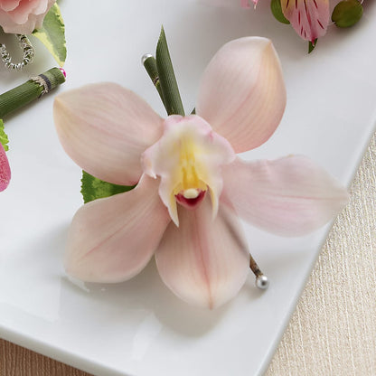 Pink Cymbidium Boutonniere –  Diana Flowers, Passaic NJ