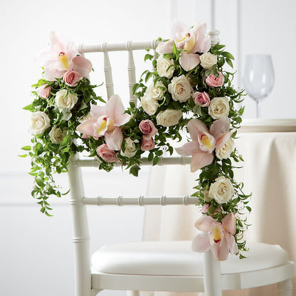 Orchid Rose Chair Décor –  Diana Flowers, Passaic NJ