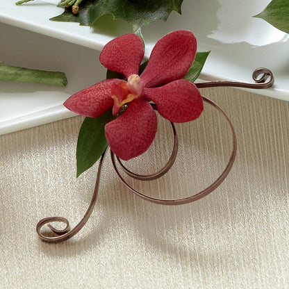 Red Mokara Boutonniere –  Diana Flowers, Passaic NJ